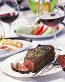 Steak dish at Fleming's